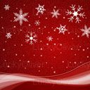 Flocons de Neige Rouges de Noël