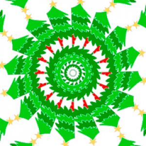 Motif Arbre de Noël en Spirale