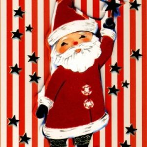 Illustration Vintage du Père Noël