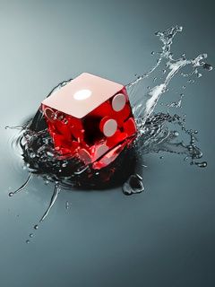 Dé Rouge Éclaboussure