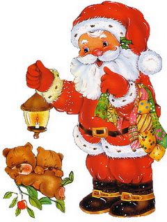 Père Noël avec lanterne