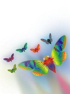 Papillons Colorés en Vol