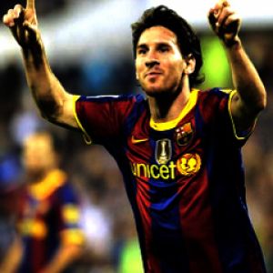 Lionel Messi Célébrant un But