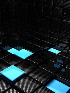 Design Abstrait Bleu et Noir
