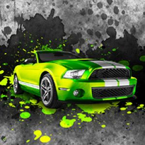 Voiture de Sport Verte