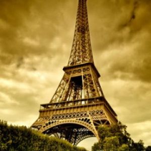 Tour Eiffel en sépia