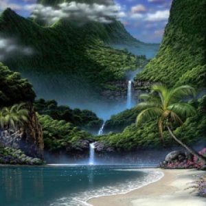 Paradis Tropical avec Cascade