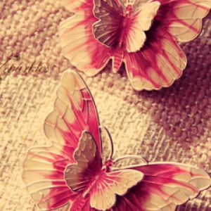 Belles Papillons Roses