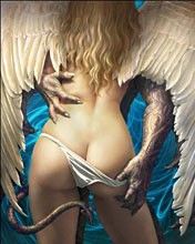Art Fantastique d'Ange et de Démon