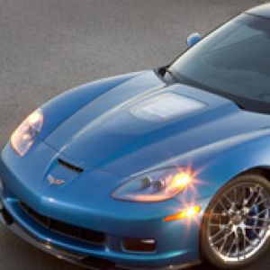Voiture de Sport Corvette Bleue