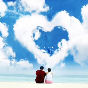 Cœur Nuageux Romantique