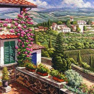 Charmant paysage italien