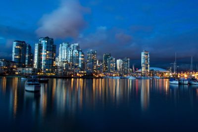Skyline de Vancouver la Nuit