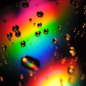 Gouttes Colorées sur Surface