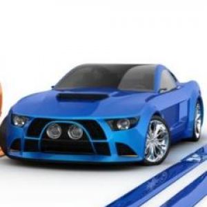 Voiture de Sport Bleue