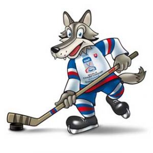 Mascotte Loup de Hockey