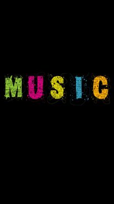 Typographie Musicale Colorée