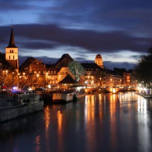 Vue Nocturne de Strasbourg