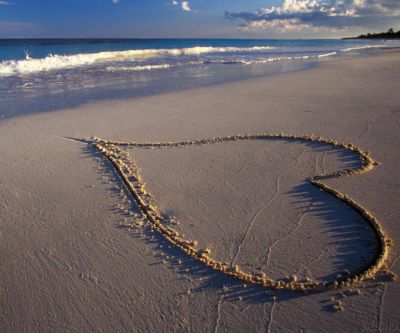 Cœur dans le Sable