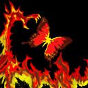 Art du Dragon de Feu et du Papillon