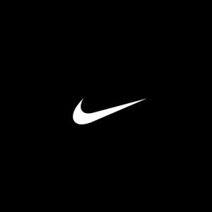 Logo Nike sur Fond Noir