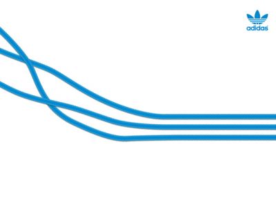 Design de Lignes Bleues Adidas