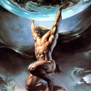 Atlas portant le monde