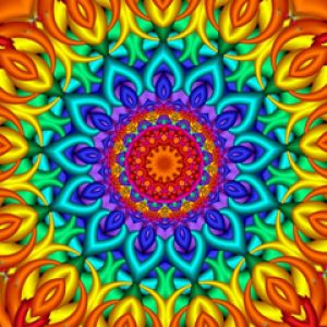 Motif Mandala Coloré