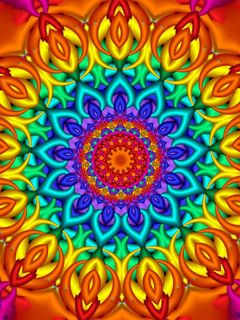 Motif Mandala Coloré