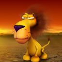 Personnage de Lion Dessiné