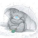 Ours Mignon avec Parapluie