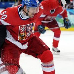 Photo d'Action Joueur de Hockey Tchèque