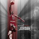 Action de Basketball de Michael Jordan