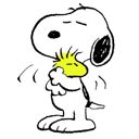 Amitié entre Snoopy et Woodstock