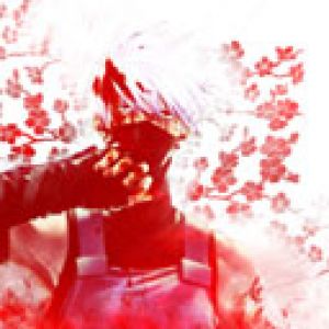 Personnage Fantastique avec Fleurs de Cerisier