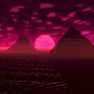 Pyramides au Coucher de Soleil