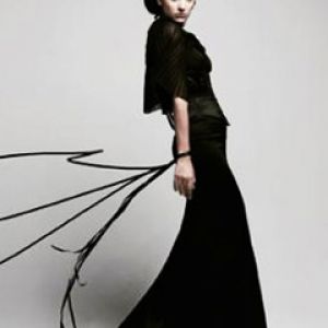 Mode de Robe Noire Élégante