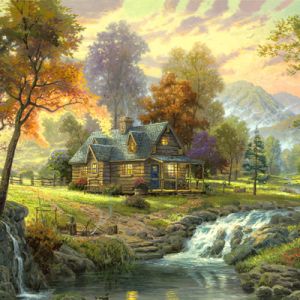 Cabane d'Automne Sereine