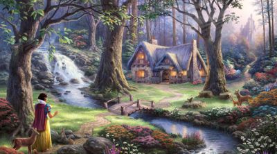 Blanche-Neige dans la forêt enchantée