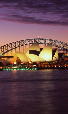 Opéra de Sydney au coucher du soleil