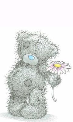 Ourson Mignon avec Fleur