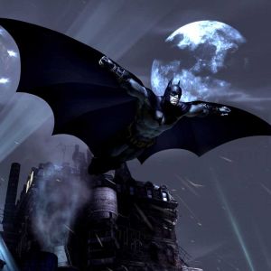 Batman Volant au-dessus de Gotham