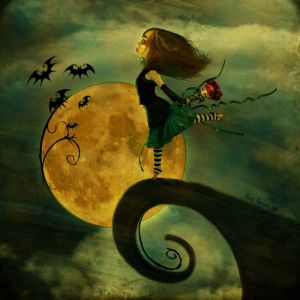 Fille Féérique avec Lune
