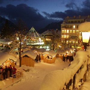 Marché de Noël en Hiver