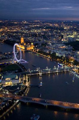 Vue Nocturne du London Eye