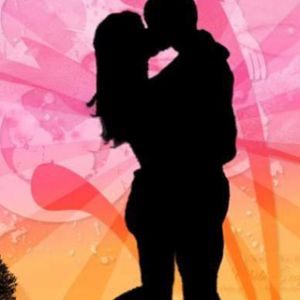 Silhouette Romantique de Couple