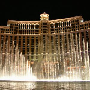 Fontaines du Bellagio de Nuit