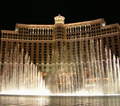 Fontaines du Bellagio de Nuit