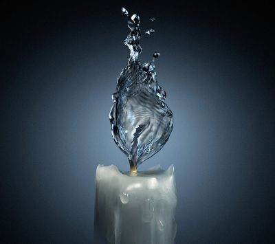 Bougie Flamme d'Eau