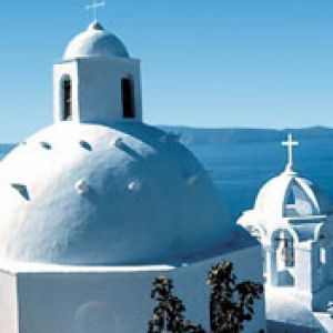 Coupoles Blanches de Santorin
